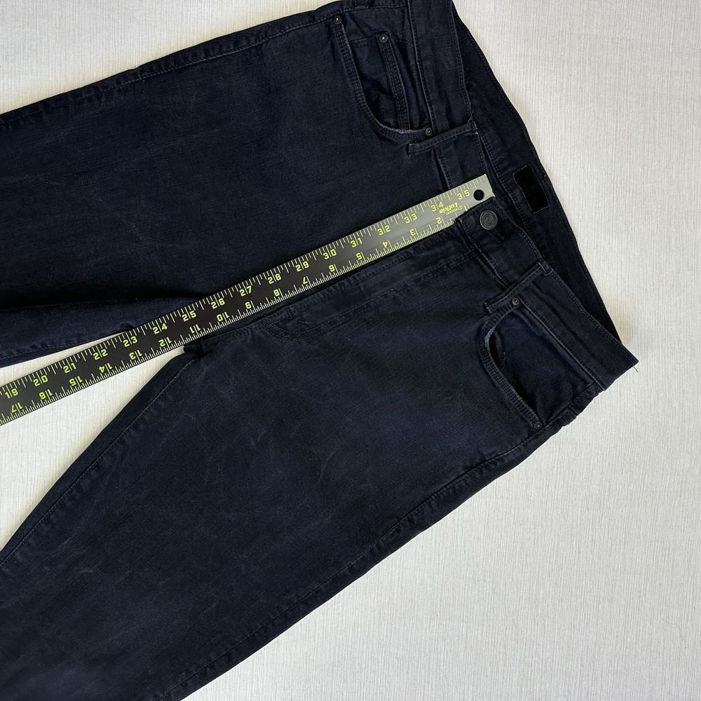 Mother Stunner Zip Ankle Step Fray Jeans Size 31 Black USA Not Guilty Wash - Picture 7 of 13
